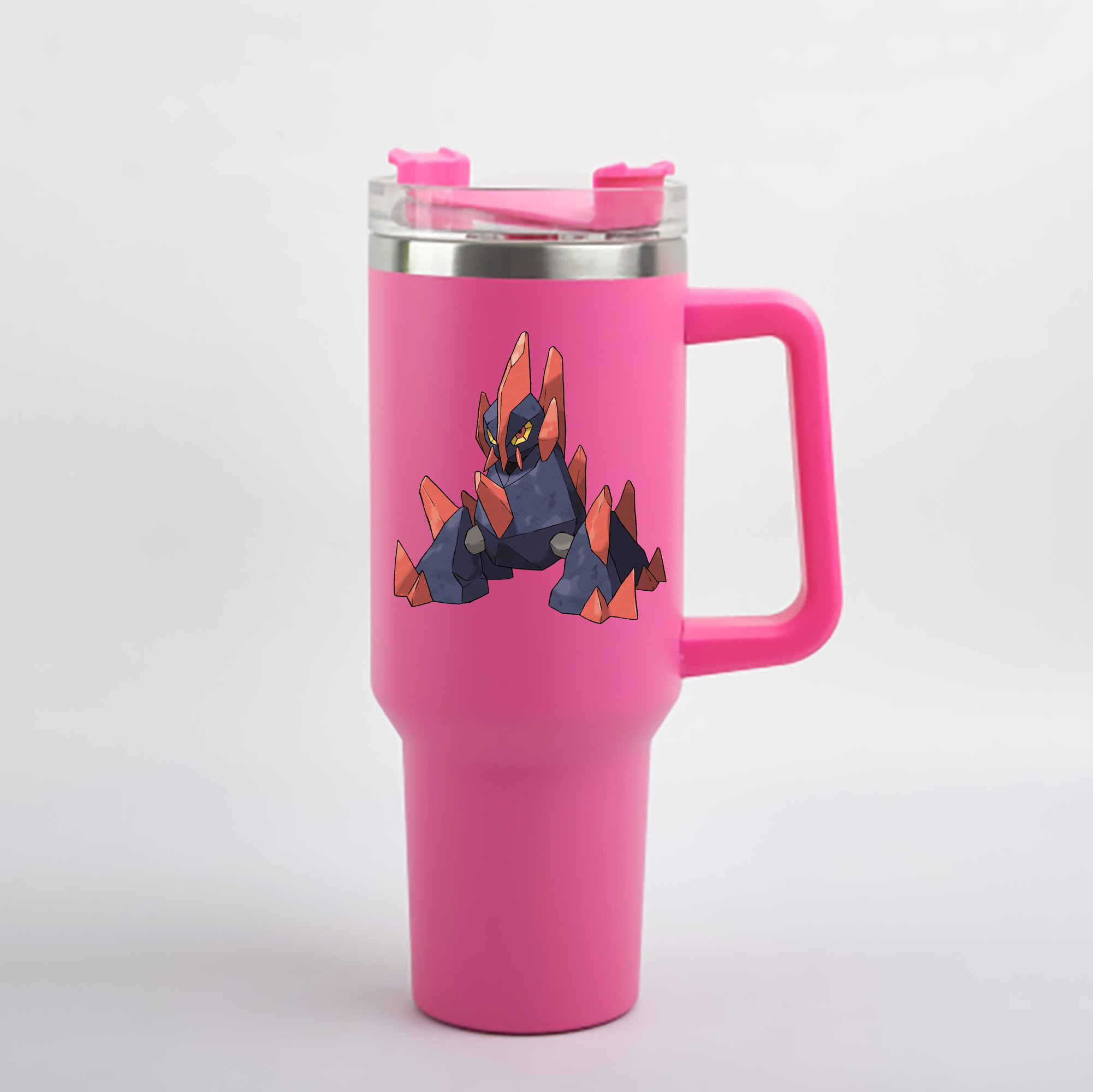 （画像用） ポケットモンスター Pokémon 1200mL車用タンブラー - クリスタルステッカー（プラスチックストロー付き）